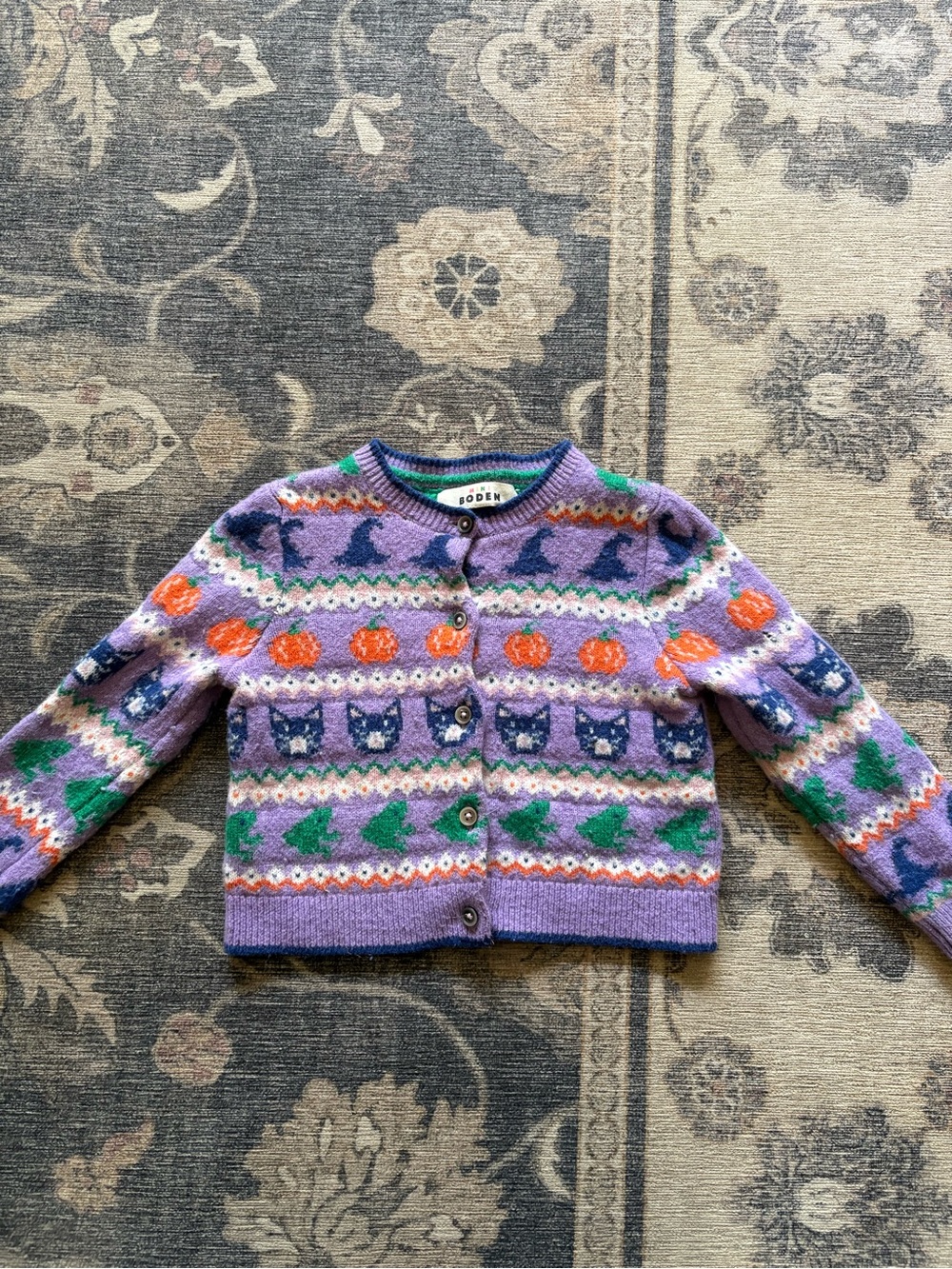Mini Boden Halloween cardigan